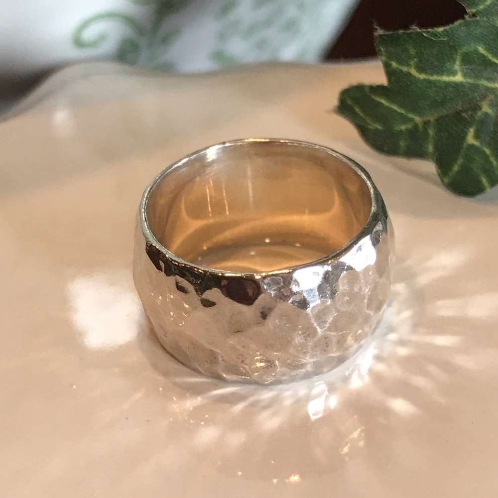Silpada Hammered SS Ring